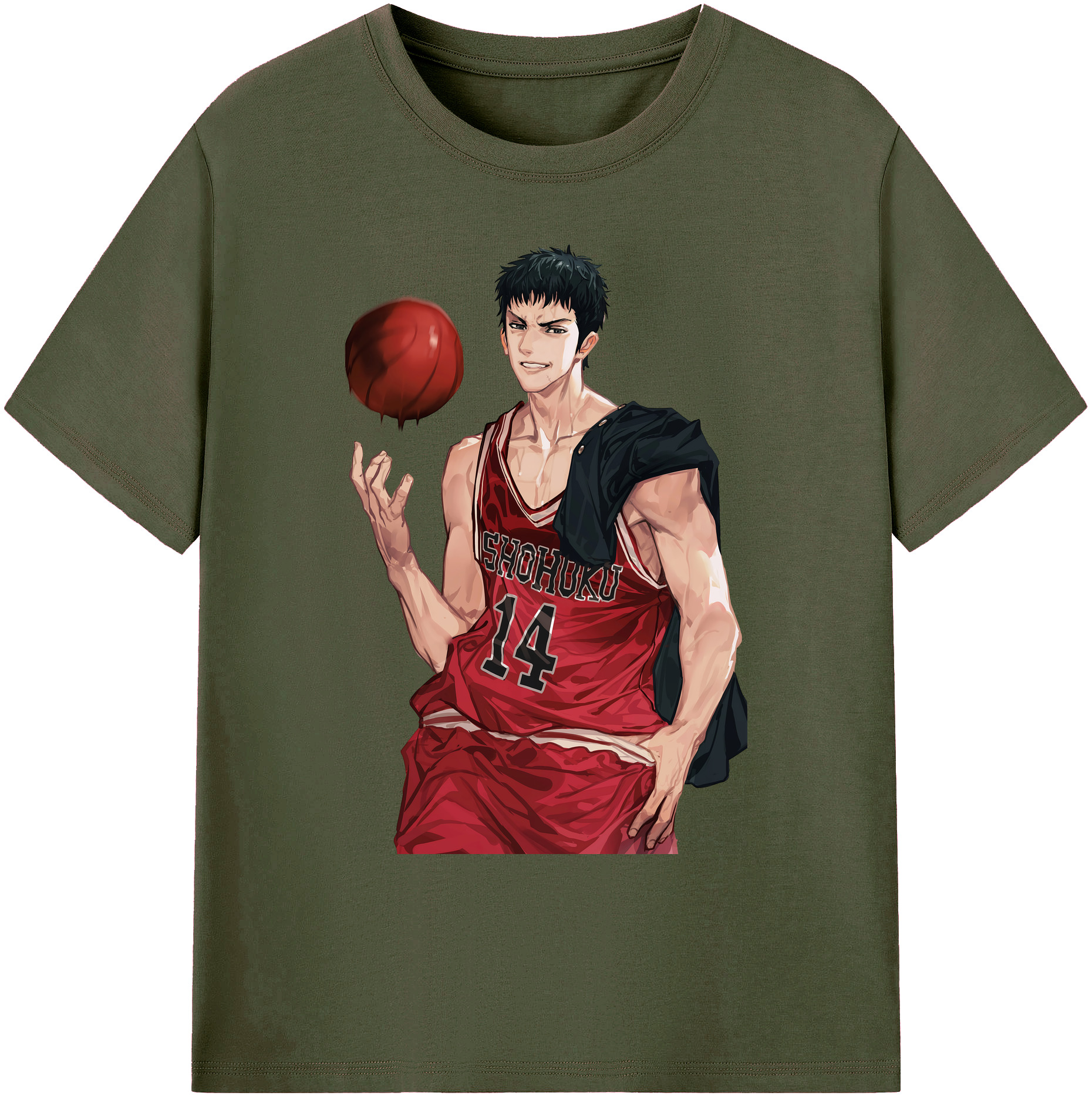 （画像用） SLAM DUNK／スラムダンク 綿100％ メンズ半袖Tシャツ｜肌触りやわらか＆通気性